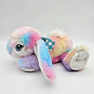 Walmart Way To Celebrate Happy Hopster Bunny Rainbow Plush Rabbit Stuffed Animal